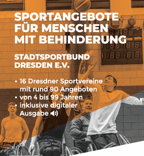 Stadtsportbund Dresden fasst Sportangebote für Menschen mit Behinderung in Broschüre zusammen