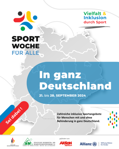 Sächsische Vereine nehmen an der Sportwoche für ALLE teil