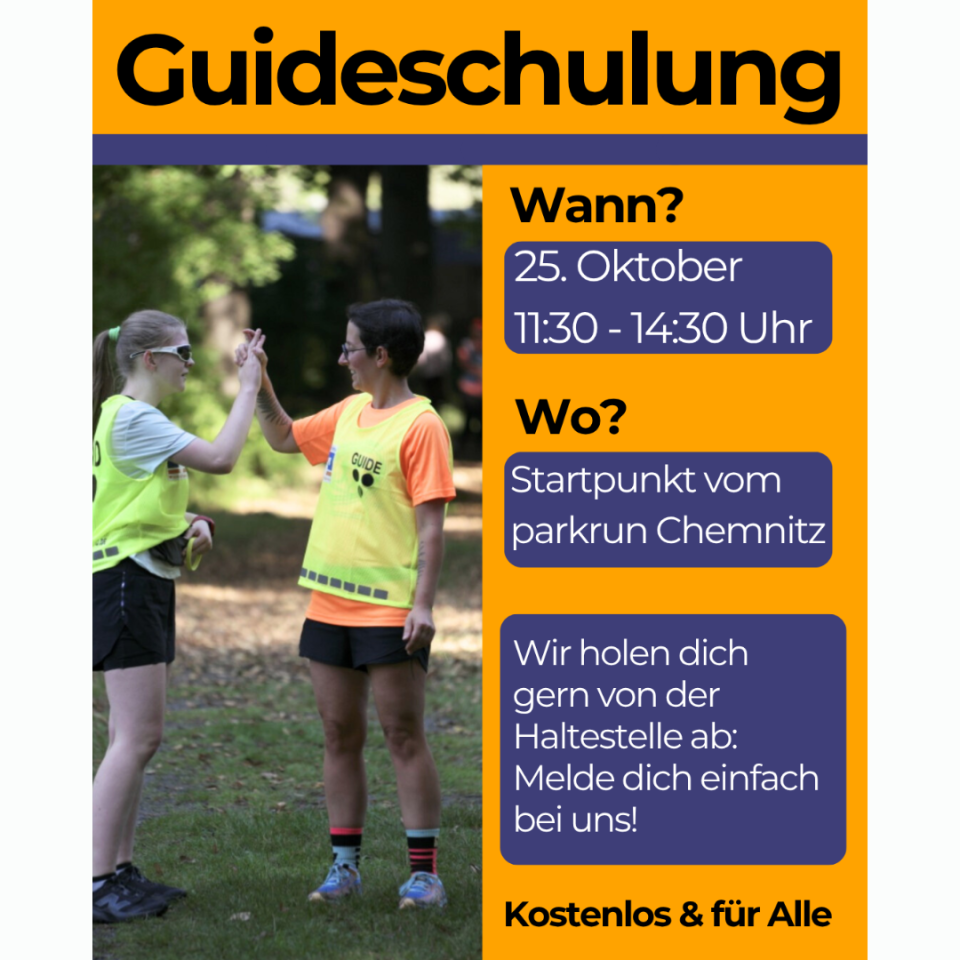 Guideschulung im Stadtpark Chemnitz – Gemeinsam Laufen leicht gemacht
