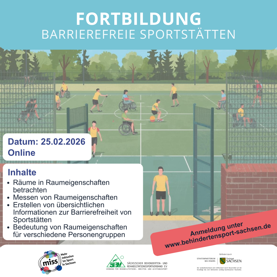 Fortbildung - Barrierefreie Sportstätten
